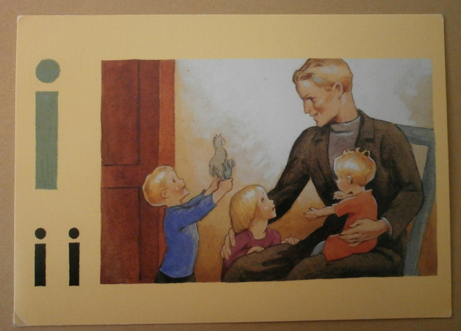 Rudolf Koivu: Aapisen kuvitus (i I), väripk, p. 1996