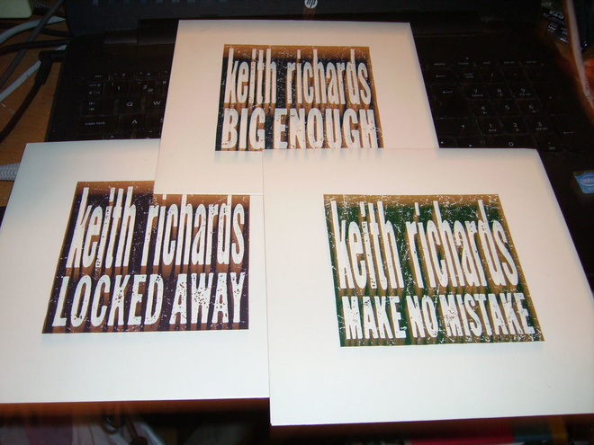 3 kpl PROMO 7" single Keith Richards ( KEITH 1,2 & 4 )