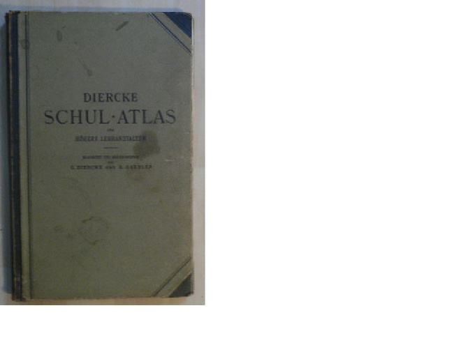 Diercke Schul - Atlas  1911 Kartta