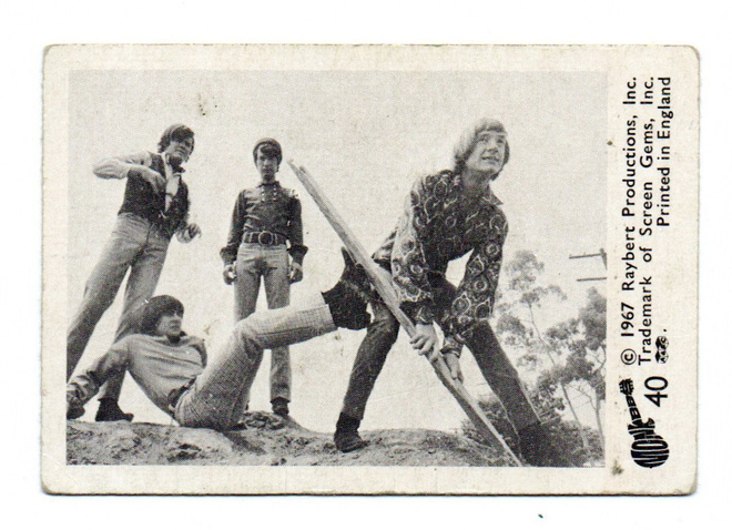 Purkkakuva MONKEES n:o 40 1967 Purukumikuva