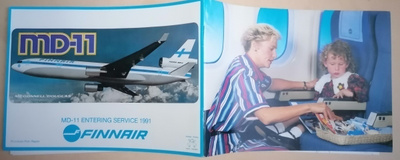 Uusi 1991 FINNAIR lasten tehtävävihko