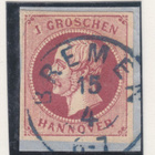 Saksa Reich Hannover Mi 14dII  Mi hinta 300€ - pikkukuva 1