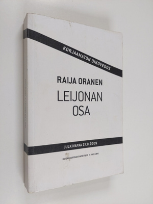 Raija Oranen : Leijonan osa (oikovedos)