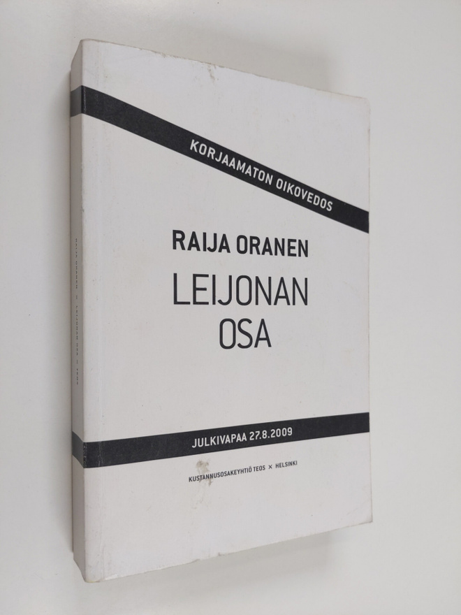 Raija Oranen : Leijonan osa (oikovedos)