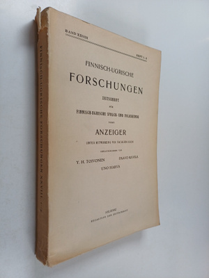 Paavo Ravila ym. : Finnisch-Ugrische forschungen zeitschr...