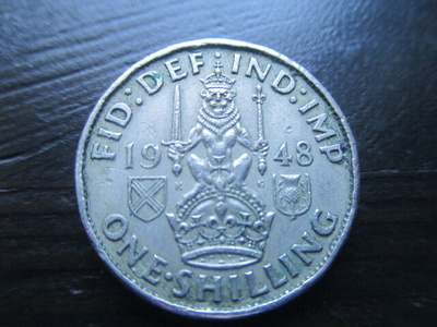 Englanti 1 shilling 1948