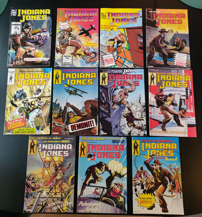 Indiana Jones sarjakuvat 11 kpl