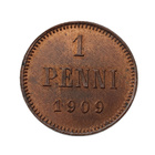 1 penni 1909 - hienokuntoinen! - pikkukuva 1