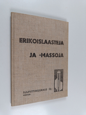 Erikoislaasteja ja -massoja : Haponkestävät sementit, PRE...