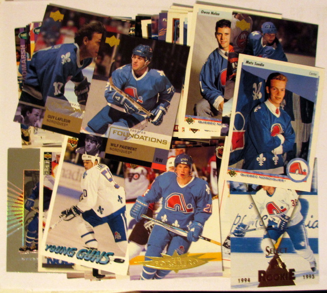 Quebeg Nordiques lotti 62 korttia