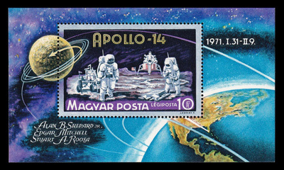 Unkari 2661BL80 ** Apollo 14 blokki (1971)