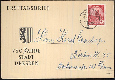 DDR Mi 525 kirje
