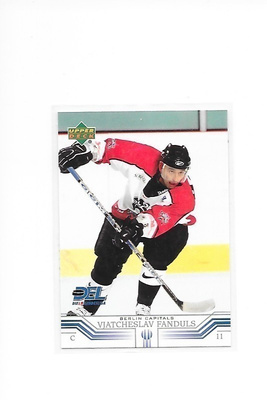 2000-01 Del Cards #28 Vjatseslav Fanduls Berlin ex- Ässät
