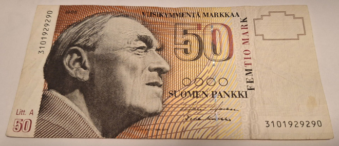 50mk seteli. 1986.