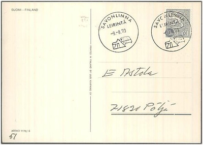 SAVONLINNA LEIRINTÄ 1973 kortti