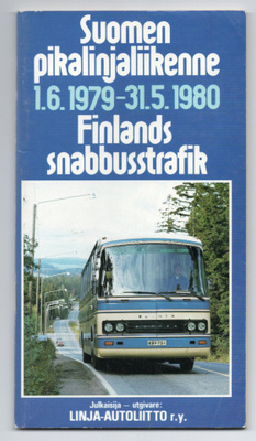 SUOMEN pikalinjaliikenne 1.6.1979-31.5.1980 Aikataulut