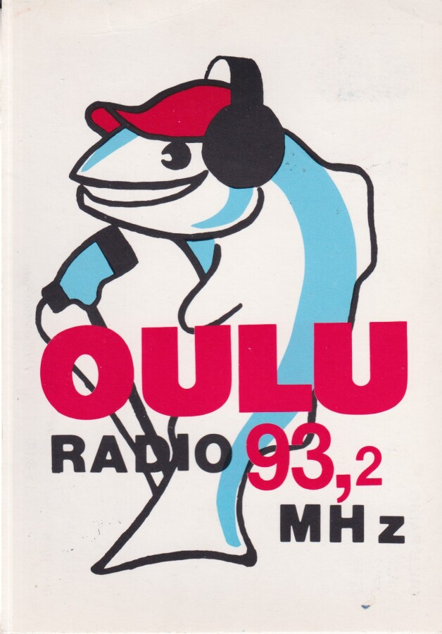 Oulu, Radio 93,2 MHz, piirroskortti ,   e222