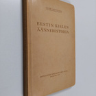 Lauri Kettunen : Eestin kielen äännehistoria - pikkukuva 1