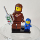 Lego Ruskea astronautti ja Avaruusvauva keräily figuuri - pikkukuva 1