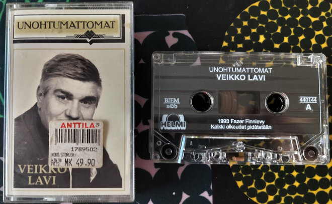 VEIKKO LAVI-UNOHTUMATTOMAT-Kasetti, HELMI,v.1993, FAZER