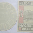 2 MatkalaukkuMerkkiä Tarraa Hotellit Belgia Hollanti 1950-l - pikkukuva 2