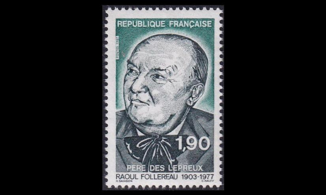 Ranska 2587 ** Raoul Follereau (1987)