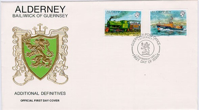 Guernsey - Alderney Mi 59-60 FDC