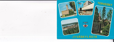 Jyväskylä, Vaakuna, sommitelmakortti    b700