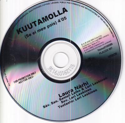 Laura Närhi - Kuutamolla (Se Ei Mee Pois) (CDr, Single, Prom