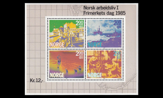 Norja 930-3BL5 ** Offshore-teollisuus blokki (1985)