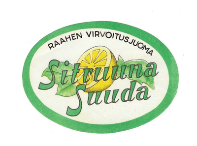 JUOMAETIKETTI RAAHEN VIRVOITUSJUOMA SITRUUNA SUUDA SILEÄ