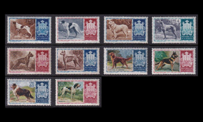 San Marino 547-56 ** Koiria (1956)