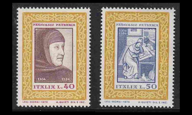 Italia 1455-6 ** Runoilija Francesco Petrarca (1974)