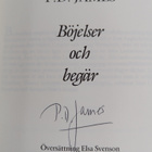 P. D. James : Böjelser och begär (signeerattu) - pikkukuva 3