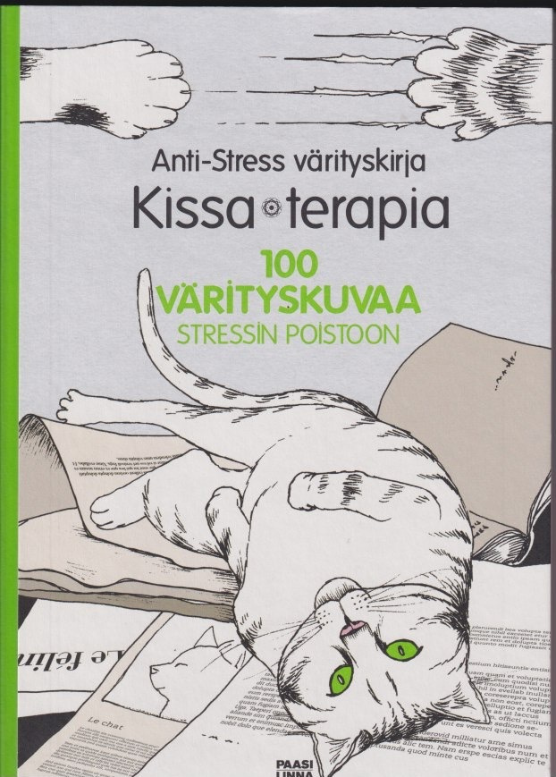 Anti-stress värityskirja - Kissa-terapia