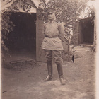 SOTILASKUVA JUHANNUKSENA 1925 LEIDILLÄ KULKEMATON KORTTI - pikkukuva 1