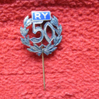 Raittius Yhdistys 50v. merkki - hopeaa - - pikkukuva 1