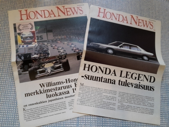 Honda News -lehdet, 1986