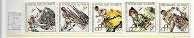 NIGER  5 MERKKIÄ Mi 1099-03**luett. 13€