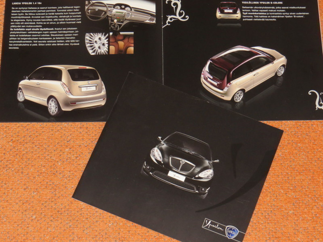 2007 Lancia Ypsilon esite - KUIN UUSI - 12 sivua - suom