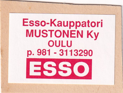 Oulu,  ESSO - Kauppatori , Mustonen Ky .  b428