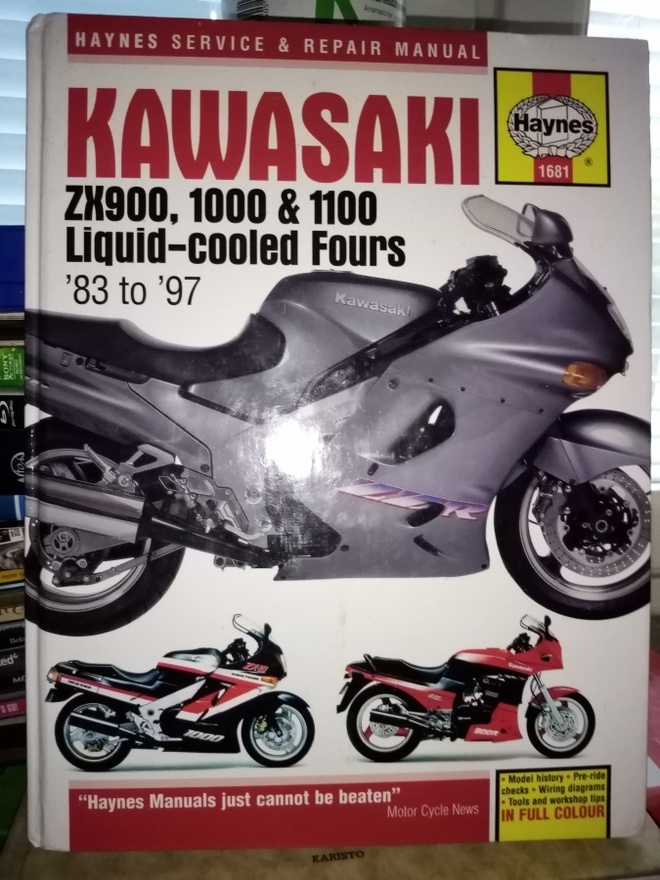 KAWASAKI ZX900 1000 & 1100 1983-  HAYNES korjausopas