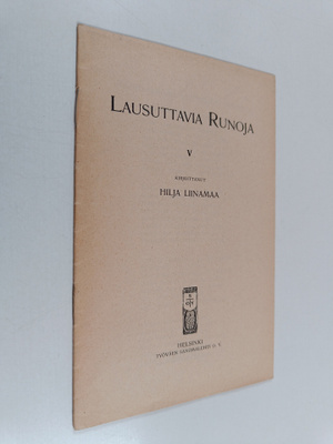 Hilja Liinamaa : Lausuttavia runoja 5
