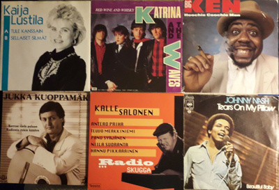 41 kpl 7" Singlejä ja EP vinyylilevyjä