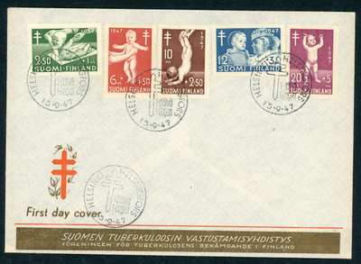 FDC 1947 Tuberkuloosi (TUB)