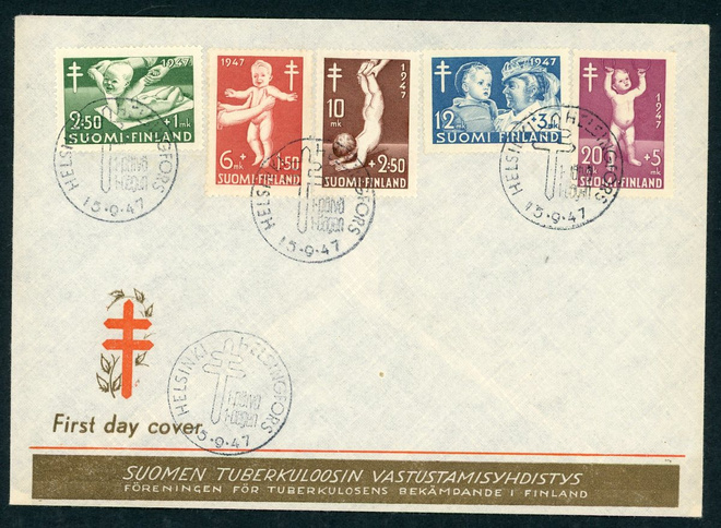 FDC 1947 Tuberkuloosi (TUB)