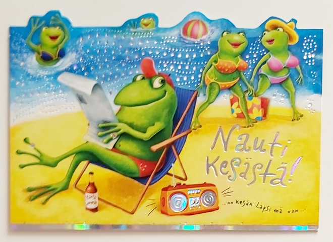 "Nauti kesästä!" -   KULKEMATON POSTIKORTTI