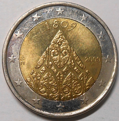 Suomi. 2 euroa "1809-2009".