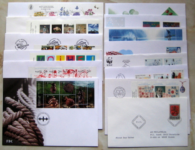 FDC-satsi 14 kpl (66)  Blokki/vihko kuoria
