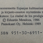 Eduardo Mendoza - Ihmeiden kaupunki (sid., POISTO!) - pikkukuva 3
